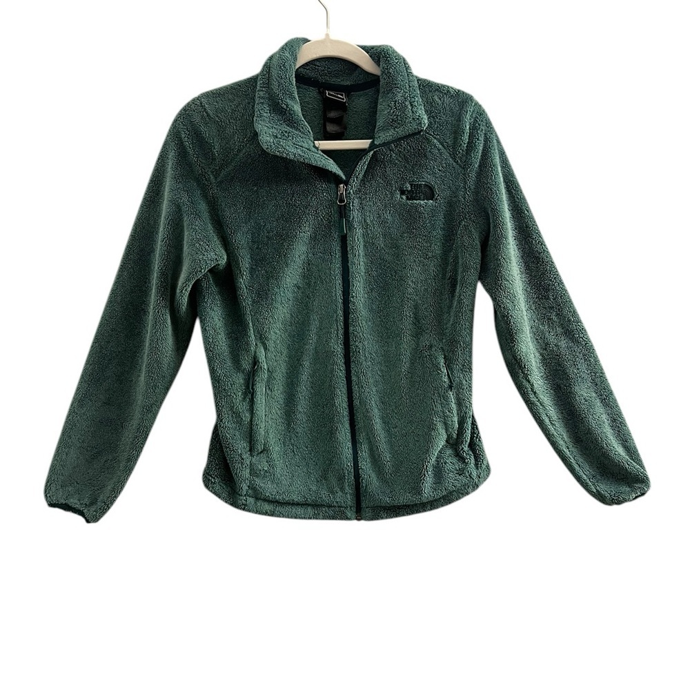 The North Face Green Fuzzy Fleece Jacket. Women’s XS